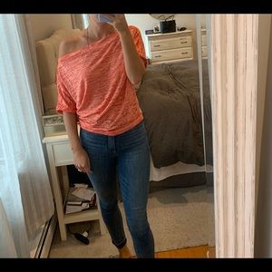 Free People Orange Top